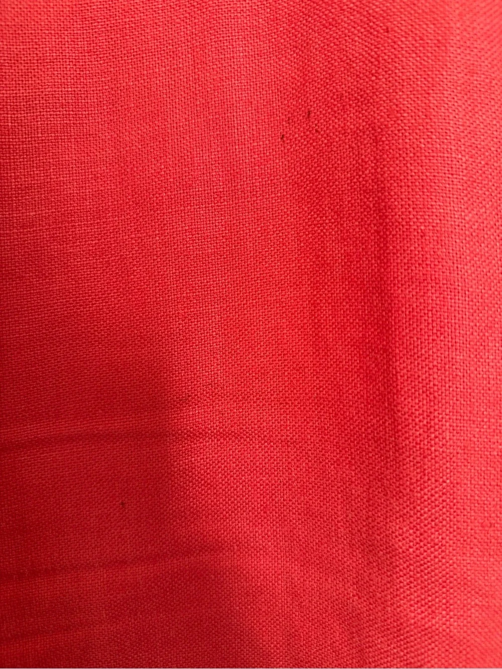 Loro Piana Coral Red Linen Dress With Side Button Detailing EU 44 - Picture 7 of 10